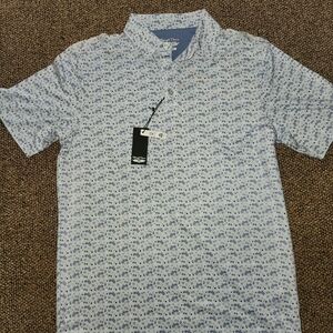 Classic Blue Pattern Polo Shirt